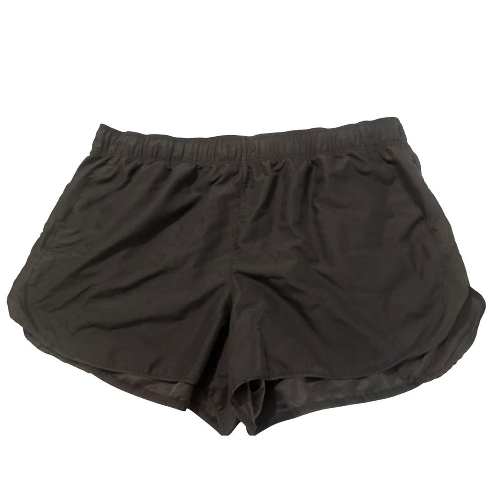 BCG Womens Plus Size 3X Black Athletic Running Shorts Elastic Waist Polyester